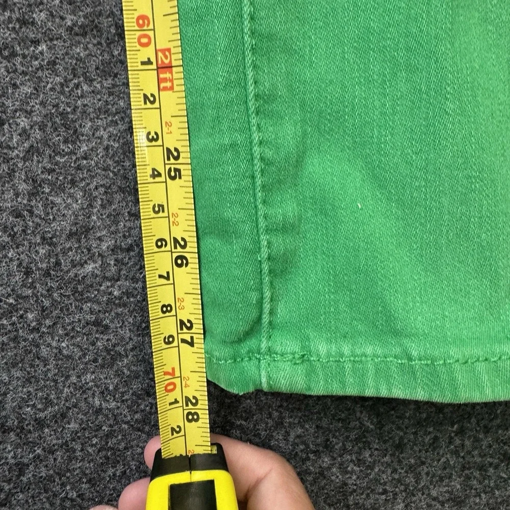 Polo Ralph Lauren Tomsky Skinny Jeans Womens 32 Green Stretch Mid Rise Pants